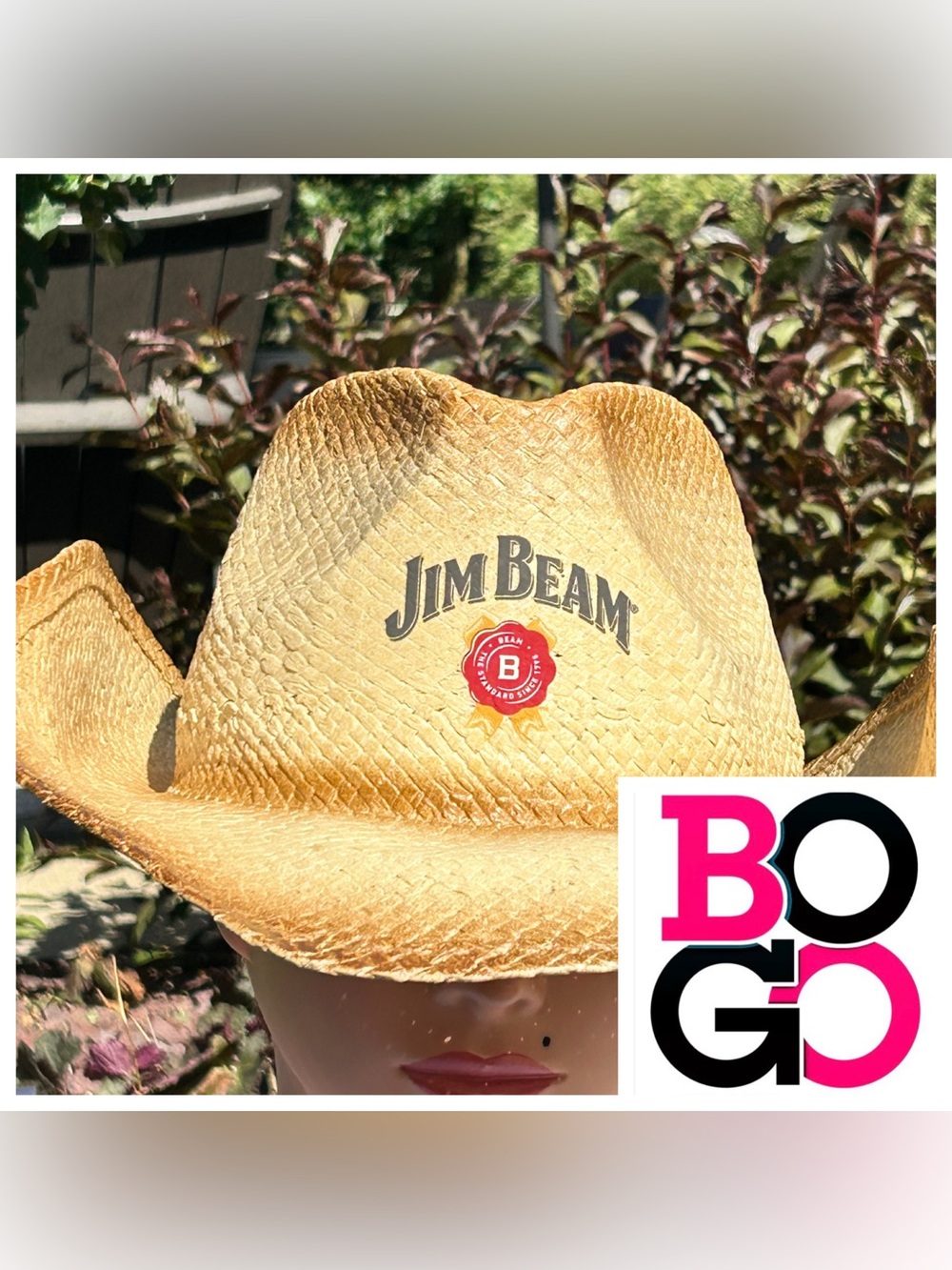 Jim Beam Straw Cowboy Hat 
Unisex small